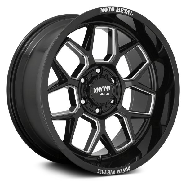 MOTO METAL® - MO803 BANSHEE Gloss Black with Milled Accents