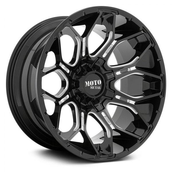 MOTO METAL® - MO808 SNIPER Gloss Black with Milled Accents