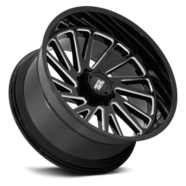 MOTO METAL® MO811 COMBAT Wheels - Gloss Black with Milled
