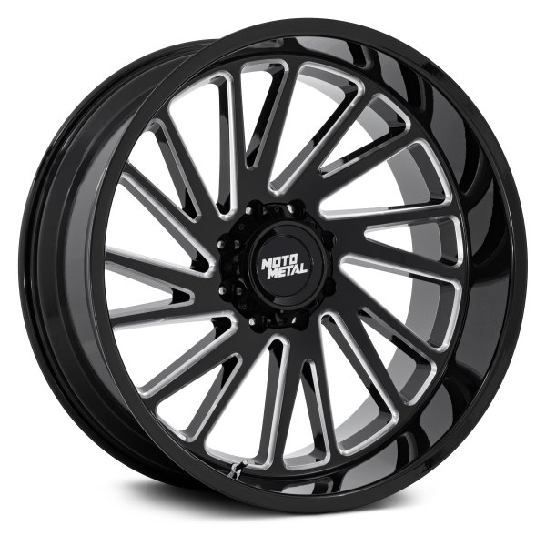 MOTO METAL® - MO811 COMBAT Gloss Black with Milled Accents