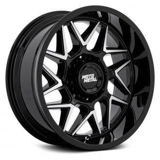MOTO METAL® - MO812 TURBINE Gloss Black with Machined Face