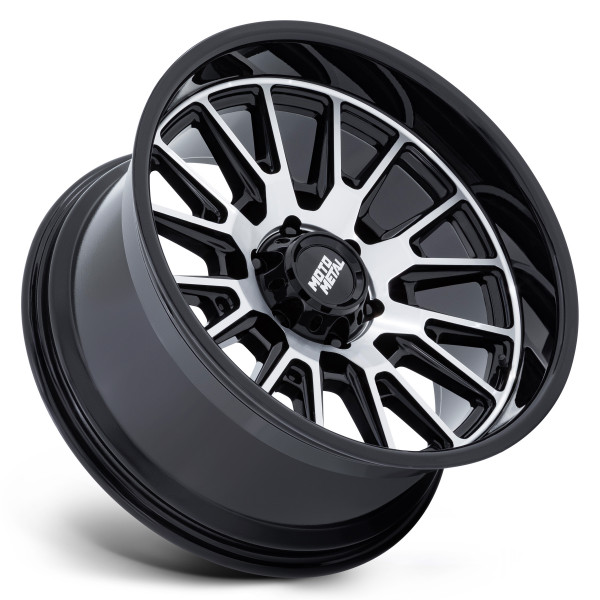 MOTO METAL® MO814 TEKTON Wheels - Gloss Black with Machined Face Rims