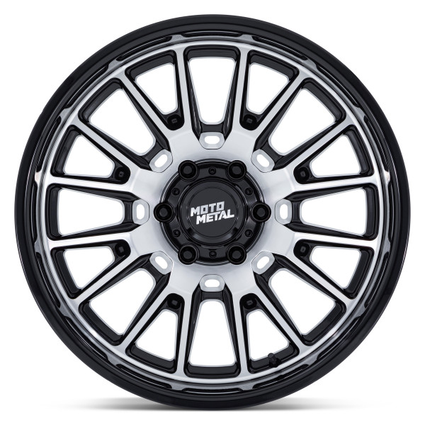MOTO METAL® MO814 TEKTON Wheels - Gloss Black with Machined Face Rims