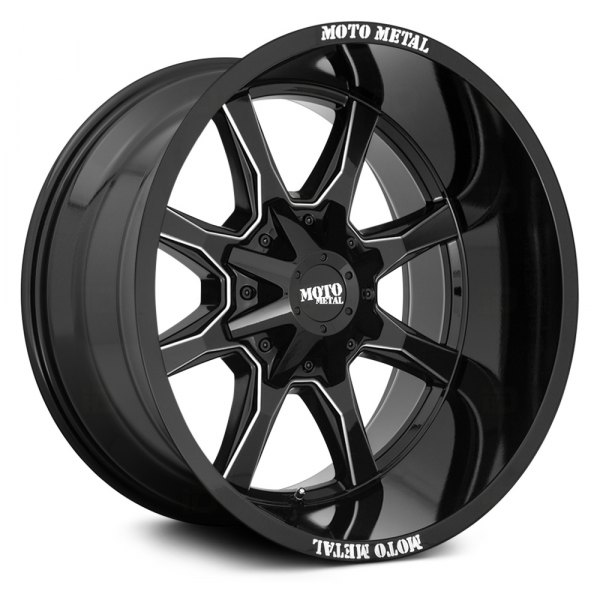 MOTO METAL® - MO970 Gloss Black with Milled Spokes