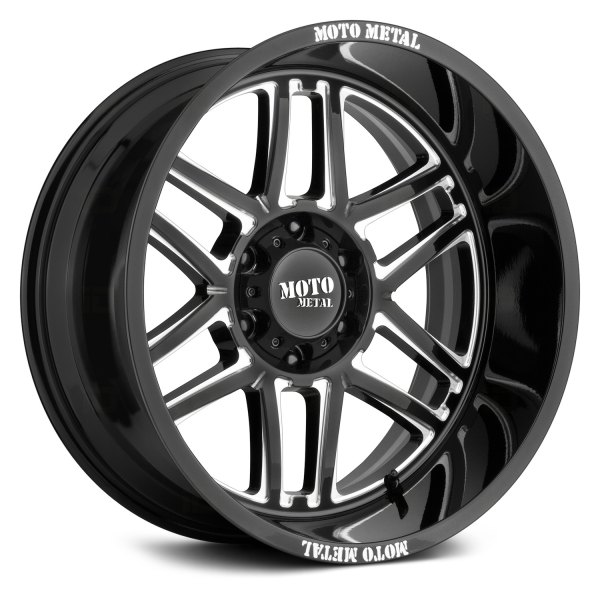 MOTO METAL® - MO992 Gloss Black with Milled Accents