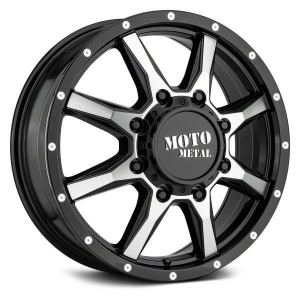 MOTO METAL® - MO995 DUALLY Gloss Black Machined Face