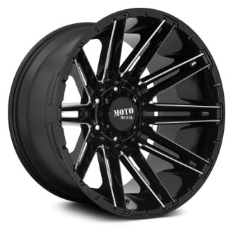 MOTO METAL® MO998 KRAKEN Wheels - Gloss Black with Milled Accents Rims
