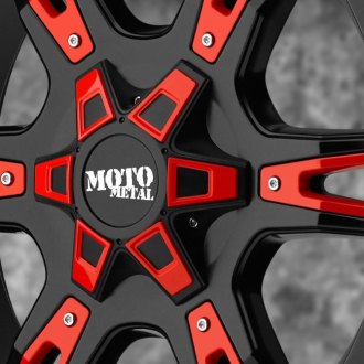 MOTO METAL® - MO962 Gloss Black with Red Inserts
