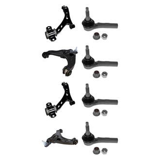 Motorcraft® - Front Lower and Upper Control Arm with Ball Joint and Tie Rod End Kit