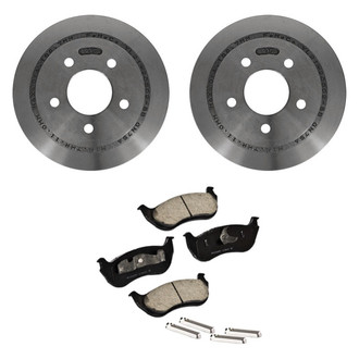 Motorcraft® - Standard Premium™ Plain Rear Brake Kit with Organic Pads