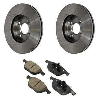 Motorcraft® - Standard Premium™ Plain Front Brake Kit with Organic Pads