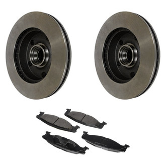 Motorcraft® - Standard Premium 1-Piece Plain Brake Kit with Ceramic Brake Pads