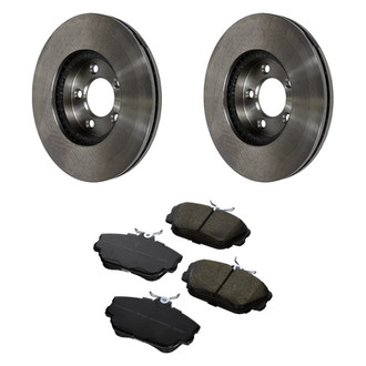 Motorcraft® - Standard Premium™ Plain Front Brake Kit with Organic Pads