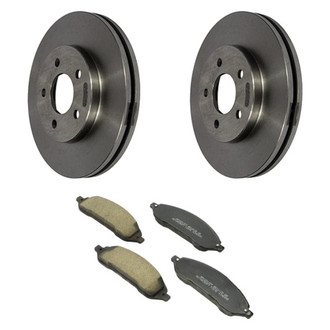 Motorcraft® - Standard Premium™ Plain Front Brake Kit with Organic Pads