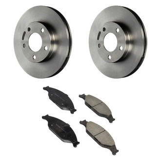 Motorcraft® - Standard Premium™ Plain Front Brake Kit with Organic Pads