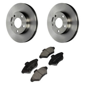 Motorcraft® - Standard Premium™ Plain Front Brake Kit with Organic Pads