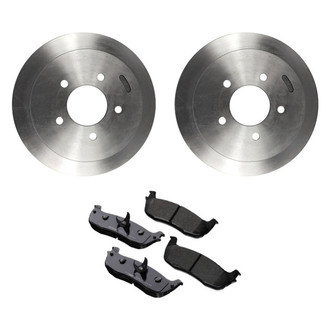 Motorcraft® - Standard Premium™ Plain Rear Brake Kit with Ceramic Pads