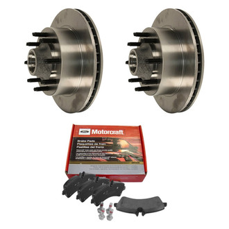 Motorcraft® - Standard Premium™ Plain Front Brake Kit with Ceramic Pads
