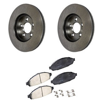 Motorcraft® - Standard Premium™ Plain Front Brake Kit with Organic Pads