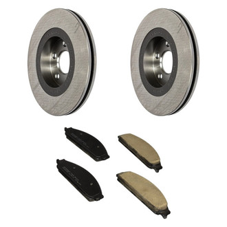 Motorcraft® - Standard Premium™ Plain Front Brake Kit with Organic Pads