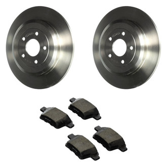 Motorcraft® - Standard Premium™ Plain Rear Brake Kit with Organic Pads