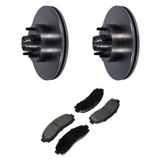Motorcraft® - Standard Premium™ Plain Front Brake Kit with Ceramic Pads