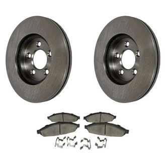 Motorcraft® - Standard Premium™ Plain Front Brake Kit with Semi-Metallic Pads