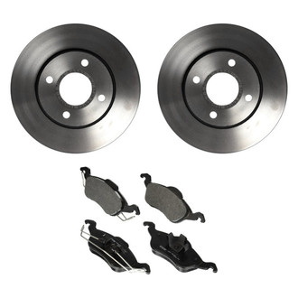 Motorcraft® - Standard Premium™ Plain Front Brake Kit with Ceramic Pads