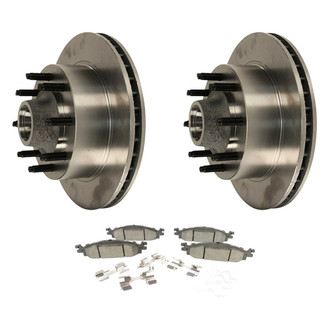 Motorcraft® - Standard Premium™ Plain Front Brake Kit with Semi-Metallic Pads