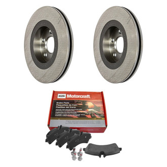 Motorcraft® - Standard Premium™ Plain Front Brake Kit with Semi-Metallic Pads