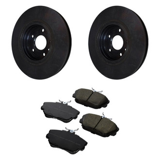 Motorcraft® - Standard Premium™ Plain Front Brake Kit with Organic Pads