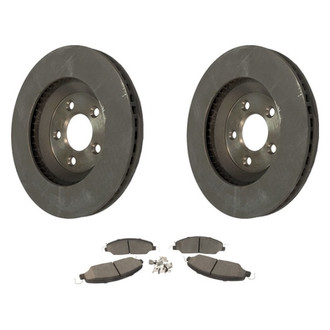 Motorcraft® - Standard Premium™ Plain Front Brake Kit with Organic Pads