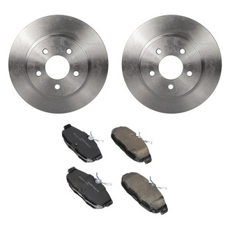 Motorcraft® - Standard Premium™ Plain Rear Brake Kit with Organic Pads