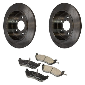 Motorcraft® - Standard Premium™ Plain Rear Brake Kit with Organic Pads