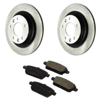 Motorcraft® - Standard Premium™ Plain Rear Brake Kit with Organic Pads