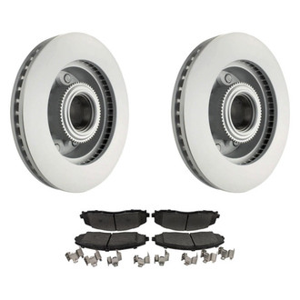 Motorcraft® - Standard Premium 1-Piece Plain Brake Kit with Organic Brake Pads