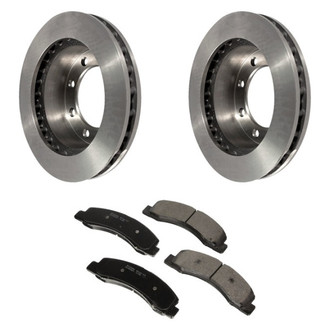 Motorcraft® - Standard Premium™ Plain Front Brake Kit with Ceramic Pads