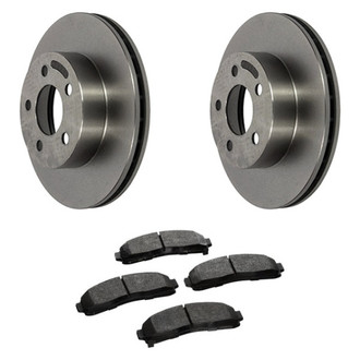 Motorcraft® - Standard Premium™ Plain Front Brake Kit with Ceramic Pads