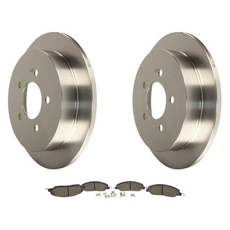 Motorcraft® - Standard Premium™ Plain Front Brake Kit with Semi-Metallic Pads