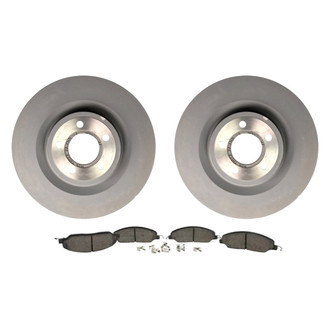 Motorcraft® - Standard Premium™ Plain Front Brake Kit with Semi-Metallic Pads