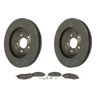 Motorcraft® - Standard Premium™ Plain Front Brake Kit with Semi-Metallic Pads