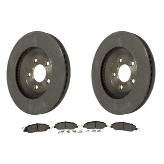 Motorcraft® - Standard Premium™ Plain Front Brake Kit with Semi-Metallic Pads