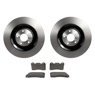 Motorcraft® - Standard Premium™ Plain Front Brake Kit with Semi-Metallic Pads