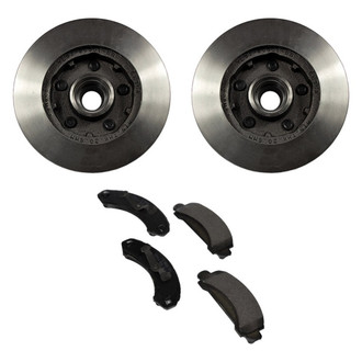 Motorcraft® - Standard Premium 1-Piece Plain Brake Kit with Ceramic Brake Pads