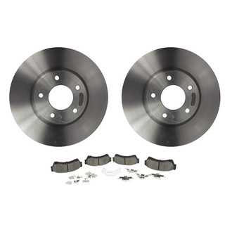Motorcraft® - Standard Premium™ Plain Front Brake Kit with Semi-Metallic Pads