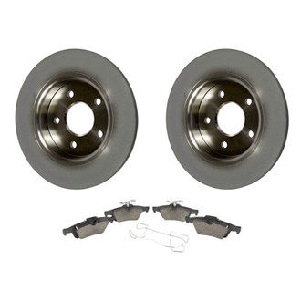 Motorcraft® - Standard Premium™ Plain Rear Brake Kit with Semi-Metallic Pads