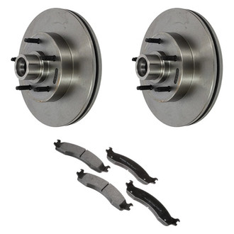 Motorcraft® - Standard Premium™ Plain Front Brake Kit with Ceramic Pads