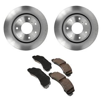 Motorcraft® - Standard Premium™ Plain Front Brake Kit with Ceramic Pads