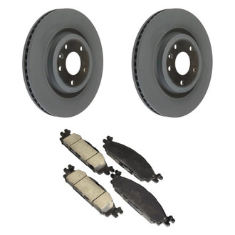 Motorcraft® - Standard Premium™ Plain Front Brake Kit with Ceramic Pads