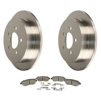 Motorcraft® - Standard Premium™ Plain Front Brake Kit with Semi-Metallic Pads